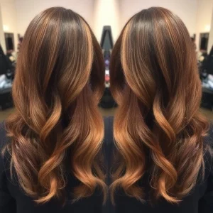 Classic Long Layers with Caramel Highlights